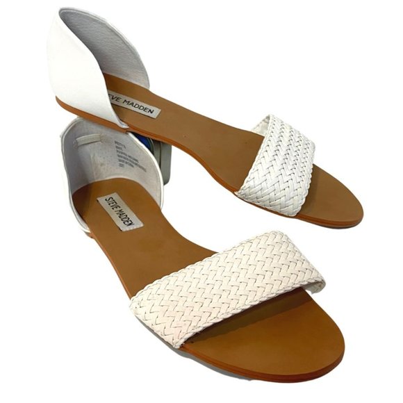 Steve Madden Sandals - White / Flat - Picture 1 of 6